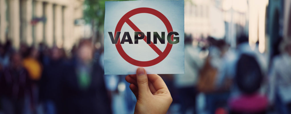 sign with vaping crossed out