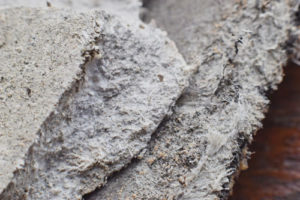 close up of asbestos tile